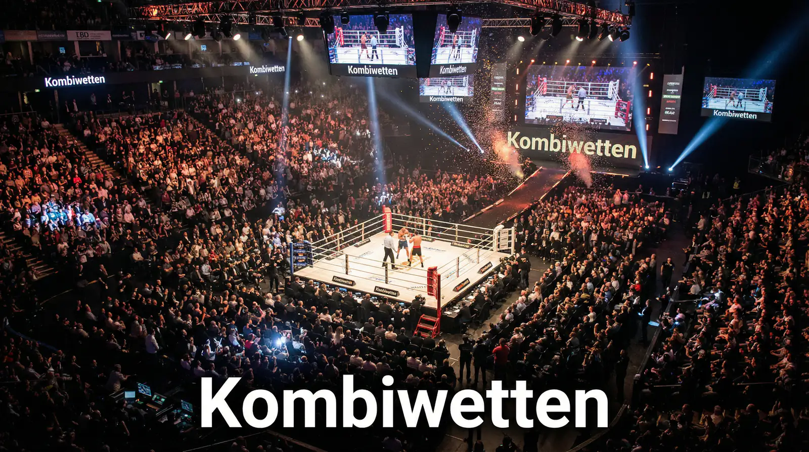 Mehrere Boxkämpfe auf einer Kampfkarte bei einem Box-Event